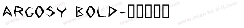 Argosy Bold字体转换